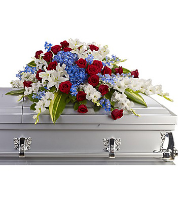 Distinguished Service Casket Spray from Richardson's Flowers in Medford, NJ